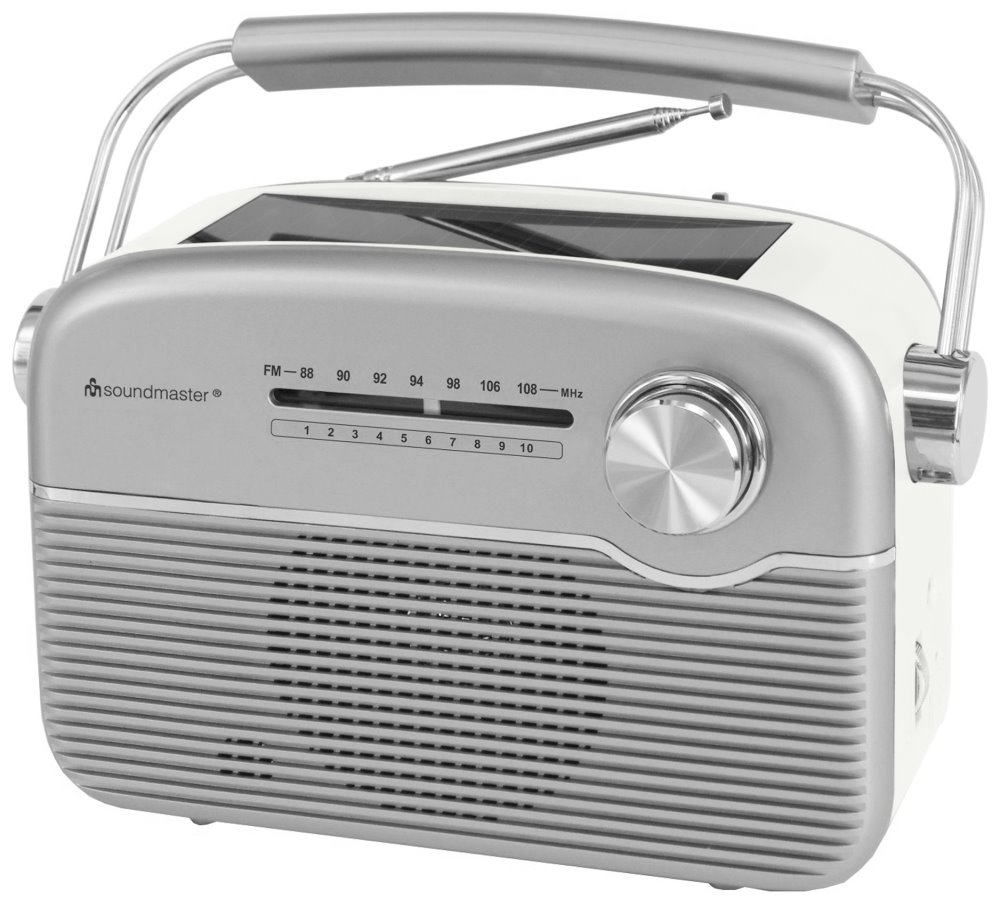 FM RÁDIO SOUNDMASTER TR480SI s 0,3 Wp, 3W SOLÁRNÍ PANEL, Li-Ion BATERIE