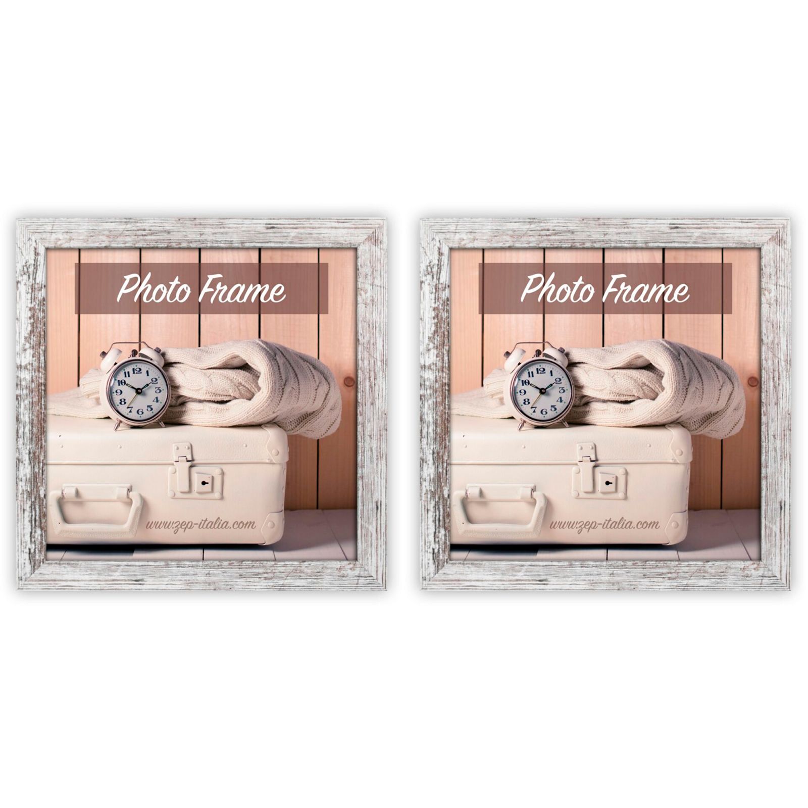 2x1 ZEP Nelson6 bilohnedy 15x15 drevo obrazovy ram V21156