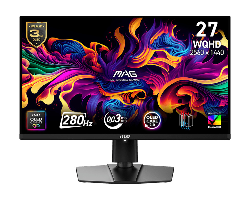 MSI MAG/271QP  X28/26,5 /QD-OLED/QHD/280Hz/0,03ms/Černá/3R