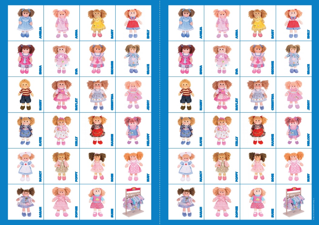 2Kids Toys Papírové pexeso panenky