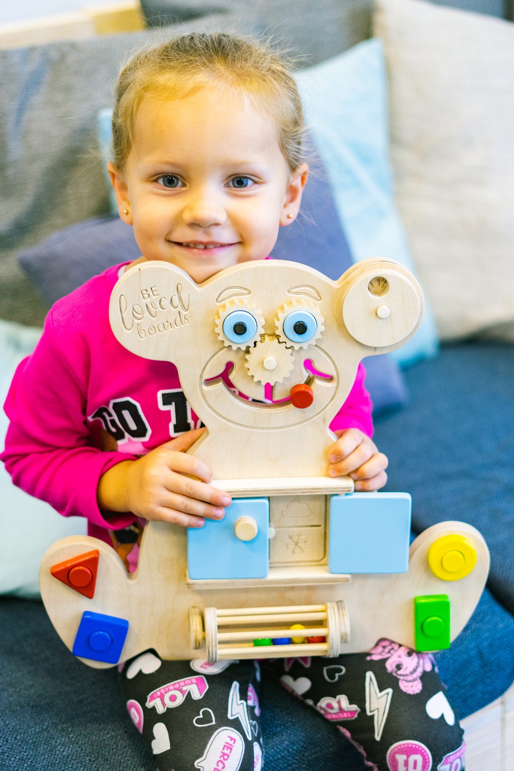 Beloved Boards Vzdělávací medvídek BUSY BOARD - MINI