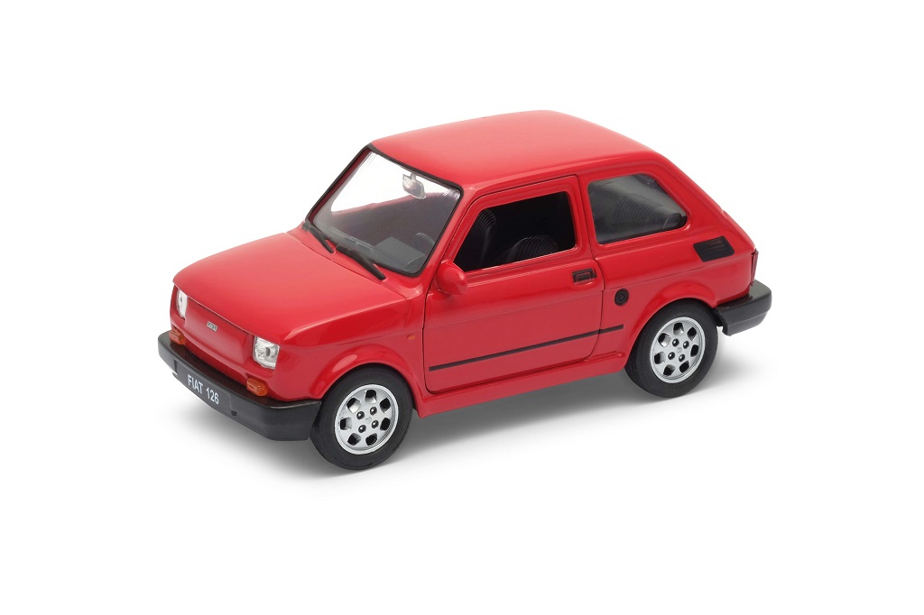 Welly Fiat 126 Maluch 1:34  tmavě modrá