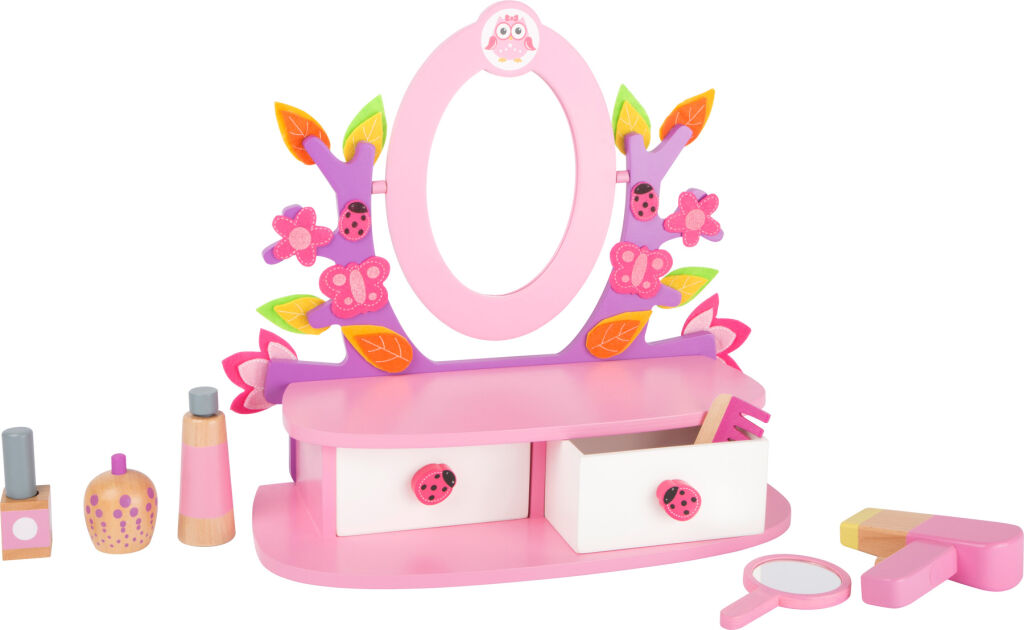 small foot Dřevěný kosmetický stoleček růžový