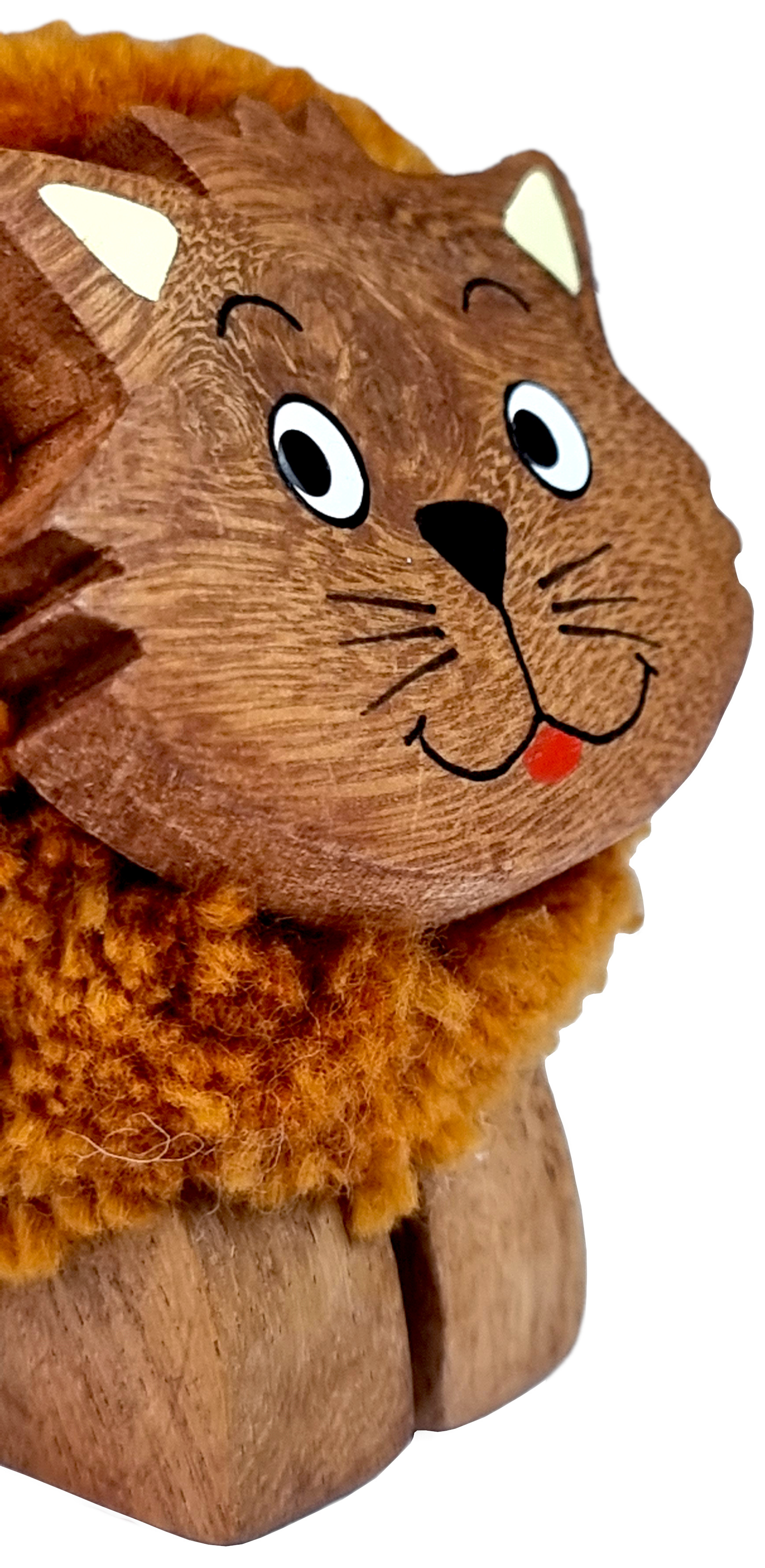2Kids Toys Dřevěná figurka XL pompon Kočka
