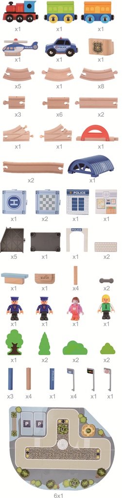 2Kids Toys Vláčkodráha Město 90 dílů