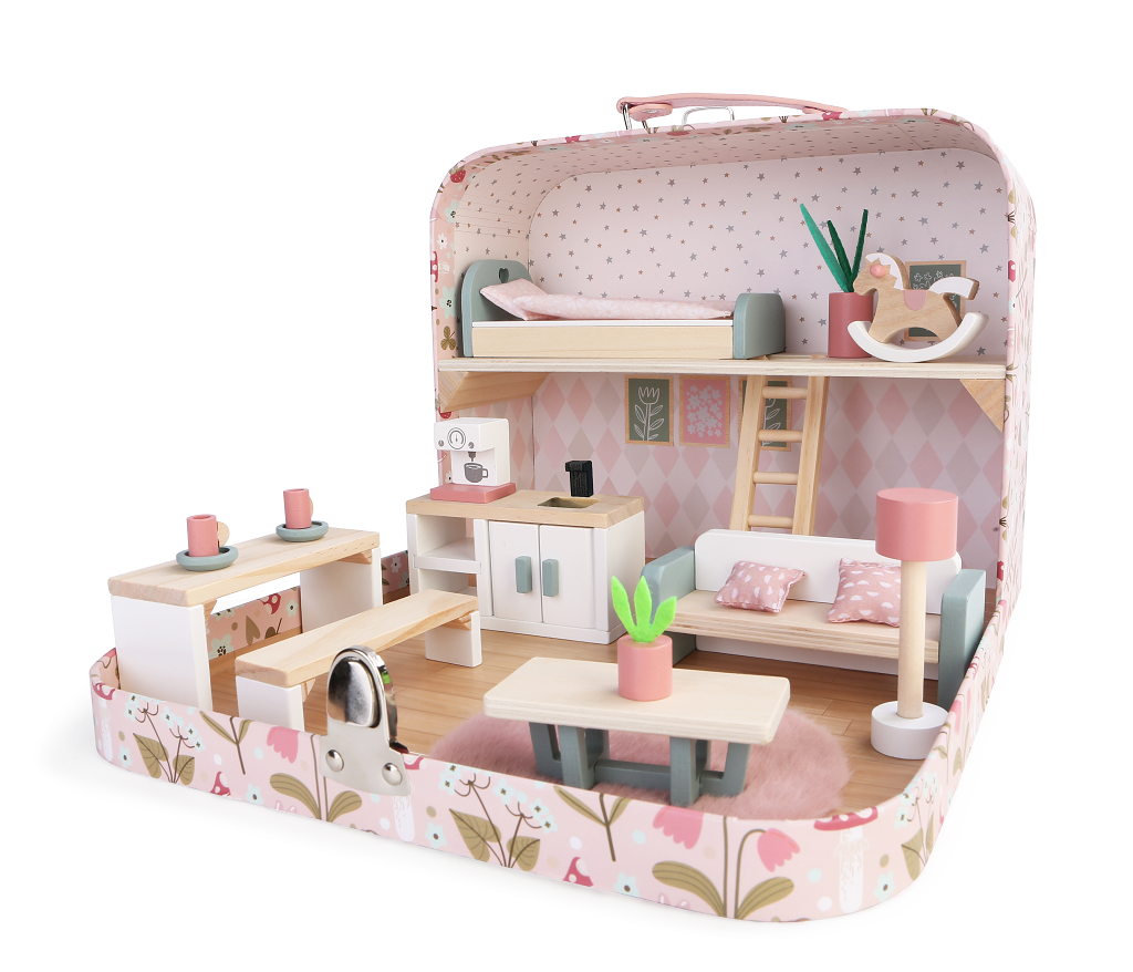 2Kids Toys Domeček pro panenky v kufříku Kuchyně