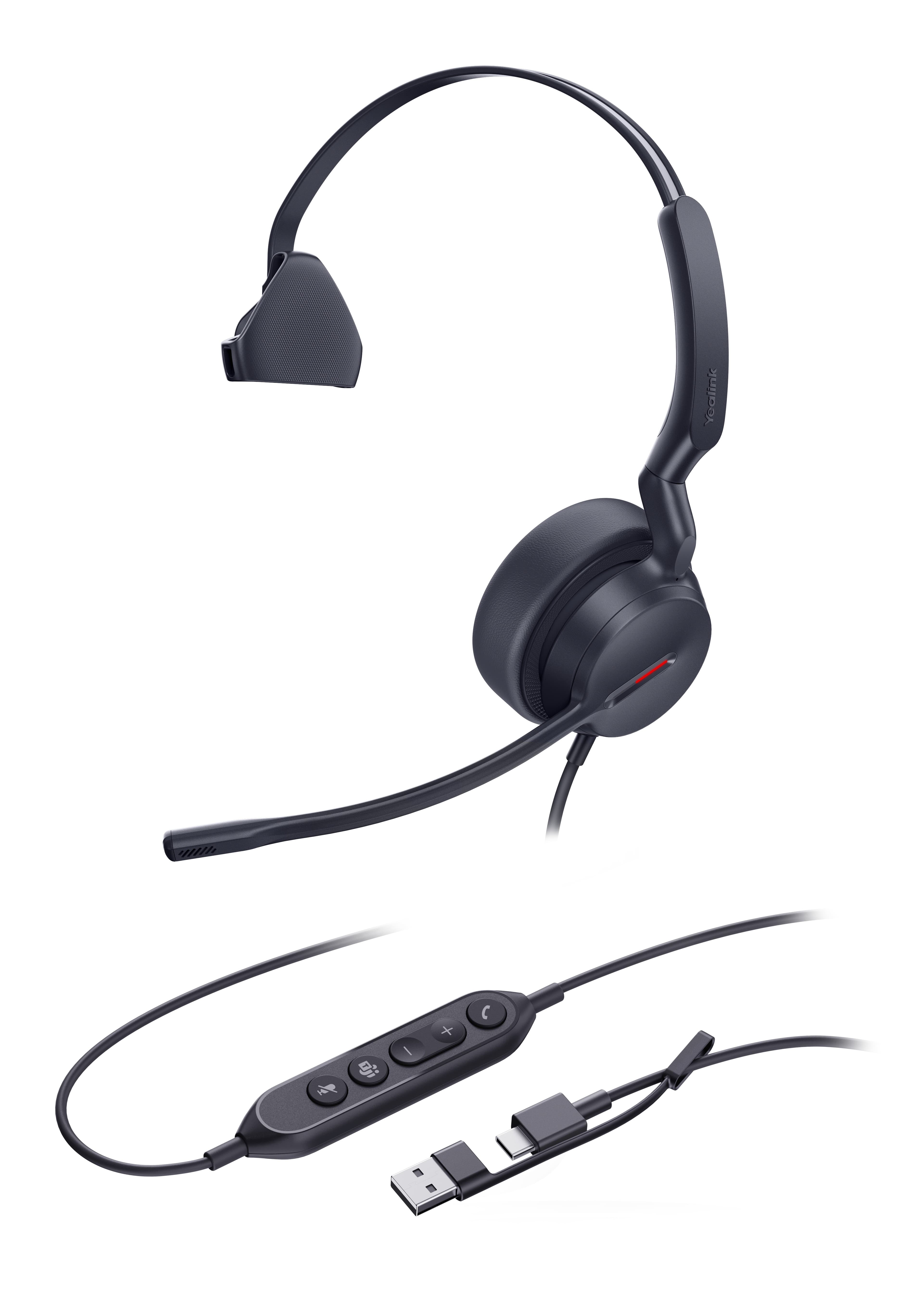 Yealink UH44 Mono Teams USB-C/A náhlavní souprava