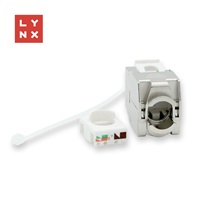 LYNX keystone STP Cat5e, samozařezávací, stříbrný