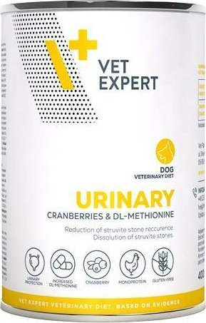 VET EXPERT Urinary Chicken - vlhké krmivo pro psy - 400g