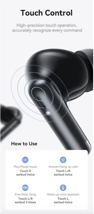 USAMS Bluetooth sluchátka TWS IF27 černá