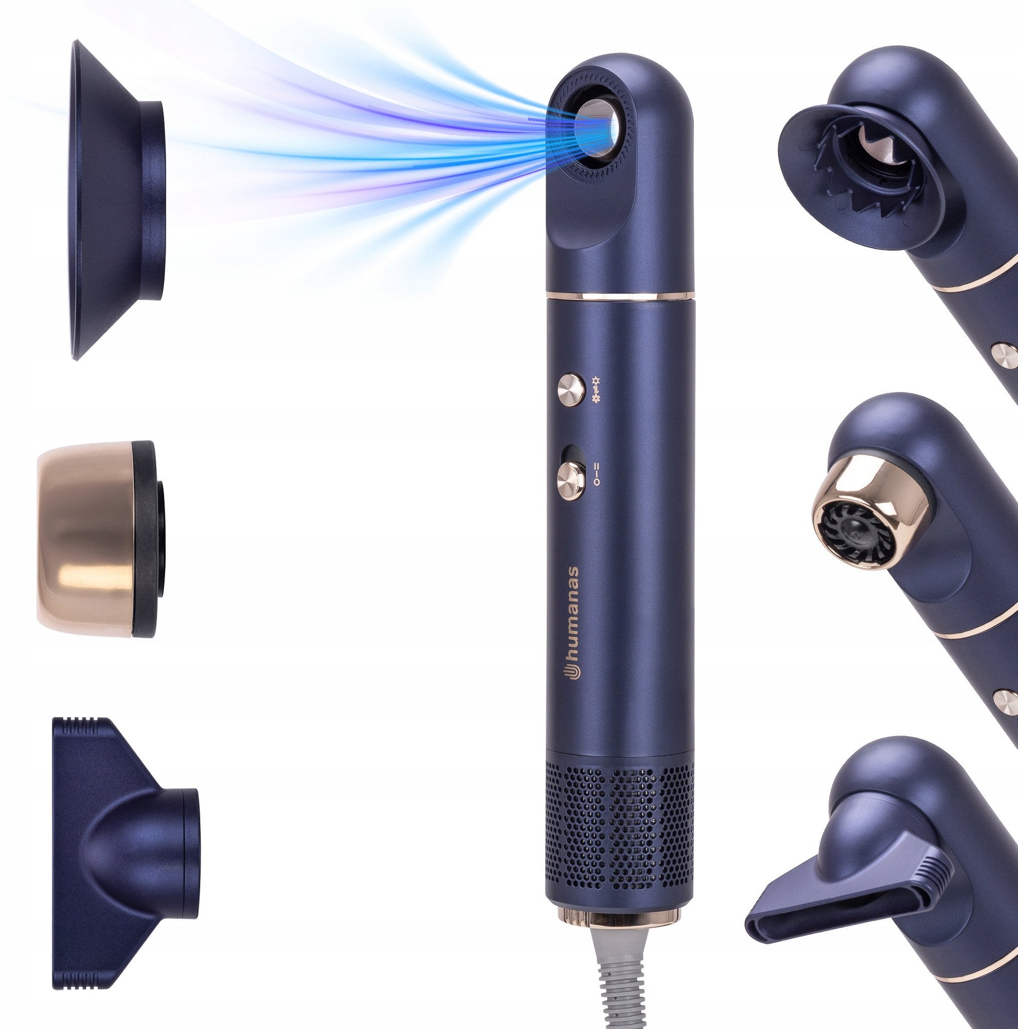 Humanas AirTouch HD-AT05 Ionizační fén na vlasy - fialový