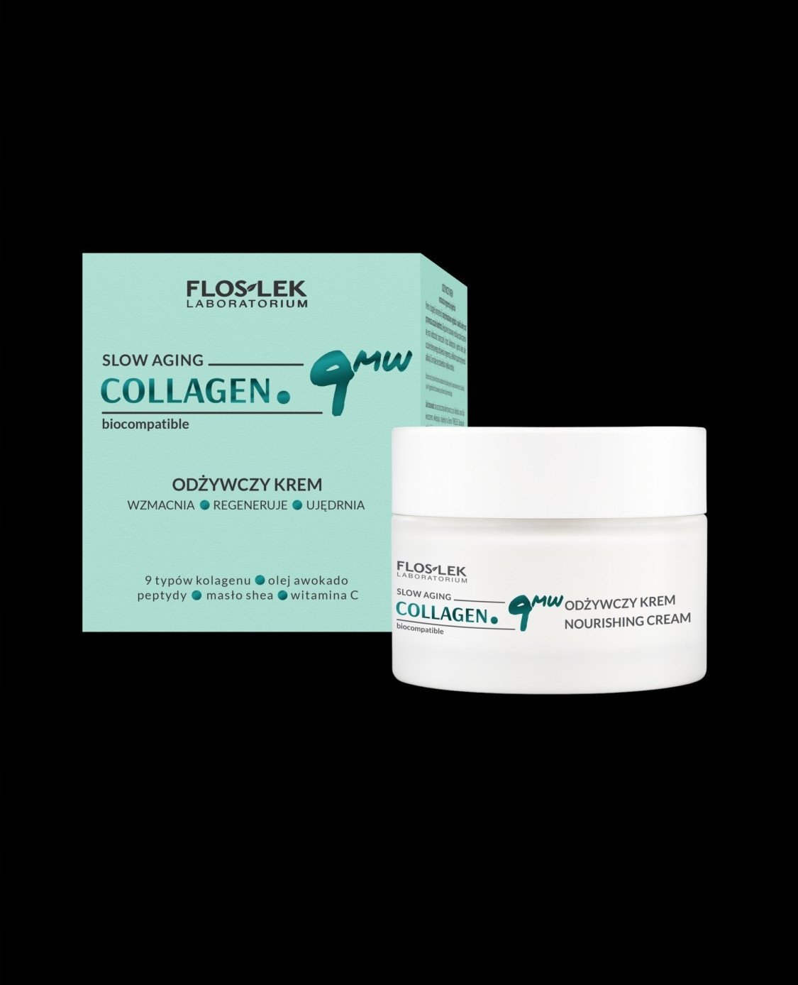 Floslek COLLAGEN. 9MW Výživný krém na obličej 50 ml