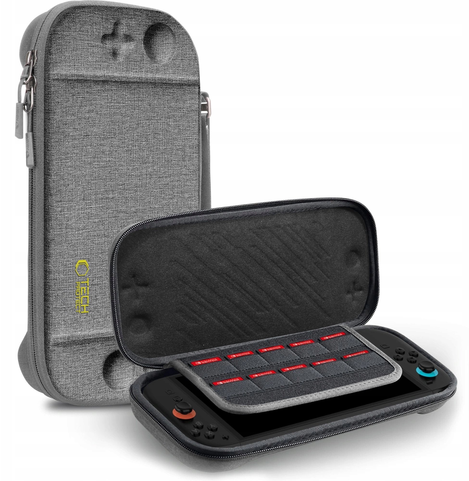 Tech-Protect Nintendo Slim Pouch pro Nintendo Switch 2 - tmavě šedá