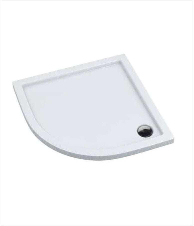 Alkotest KNG.B-02-P-80-5/3-BÍLÁ-90 / AQUAFORM / SLIM / SPRCHOVÁ VANIČKA 80X80X5/3 PŮLKRUHOVÁ, FI90, R550 BÍLÁ /