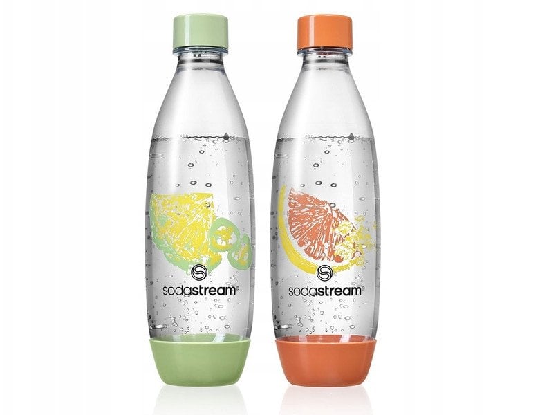 Sodastream Lahve 2x1l Fuse Crafted (korálově oranžová/lesní zelená)