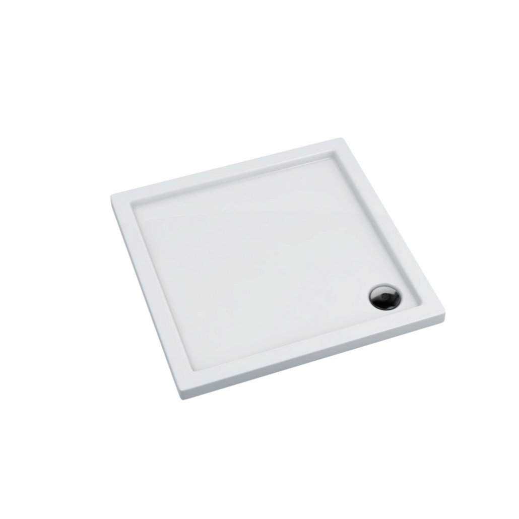 Alkotest KNG.B-02-K-90X90-5/3-BÍLÁ-90 / AQUAFORM / SLIM / SPRCHOVÁ VANIČKA 90X90X5/3 ČTVERCOVÁ, FI90, BÍLÁ /