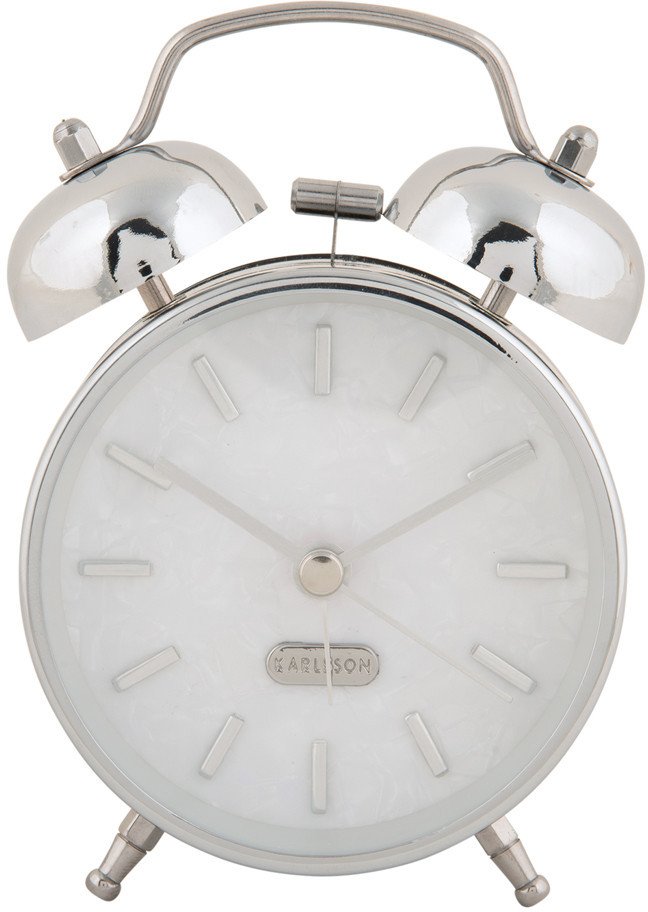 Karlsson Retro budík PEARL GLOW, 8 cm