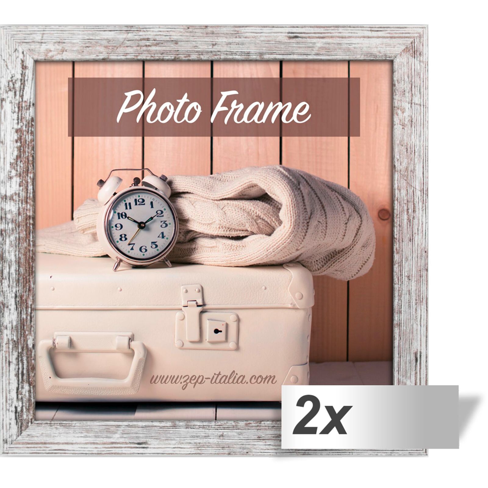 2x1 ZEP Nelson 6 bilohnedy 30x30 drevo obrazovy ram V21306