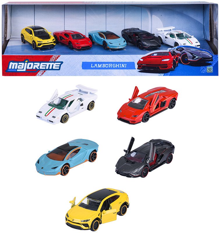 Majorette Sada 5 vozidel Lamborghini