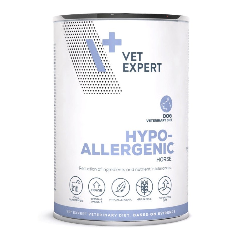 VET EXPERT Hypoallergenic Horse - vlhké krmivo pro psy - 400g