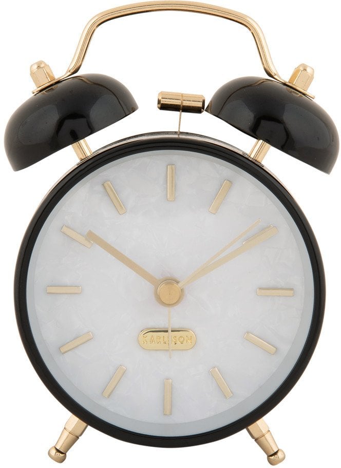 Karlsson Retro budík PEARL GLOW, 8 cm