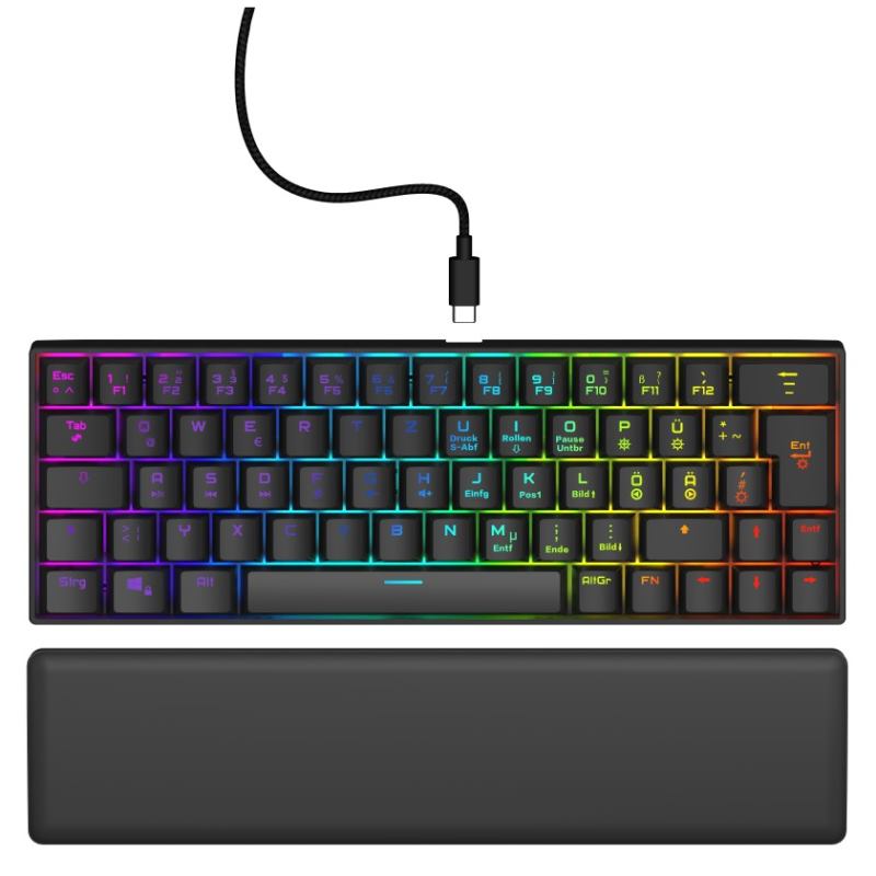 uRAGE Exodus 760 Mini, Herná klavesnica, USB, US