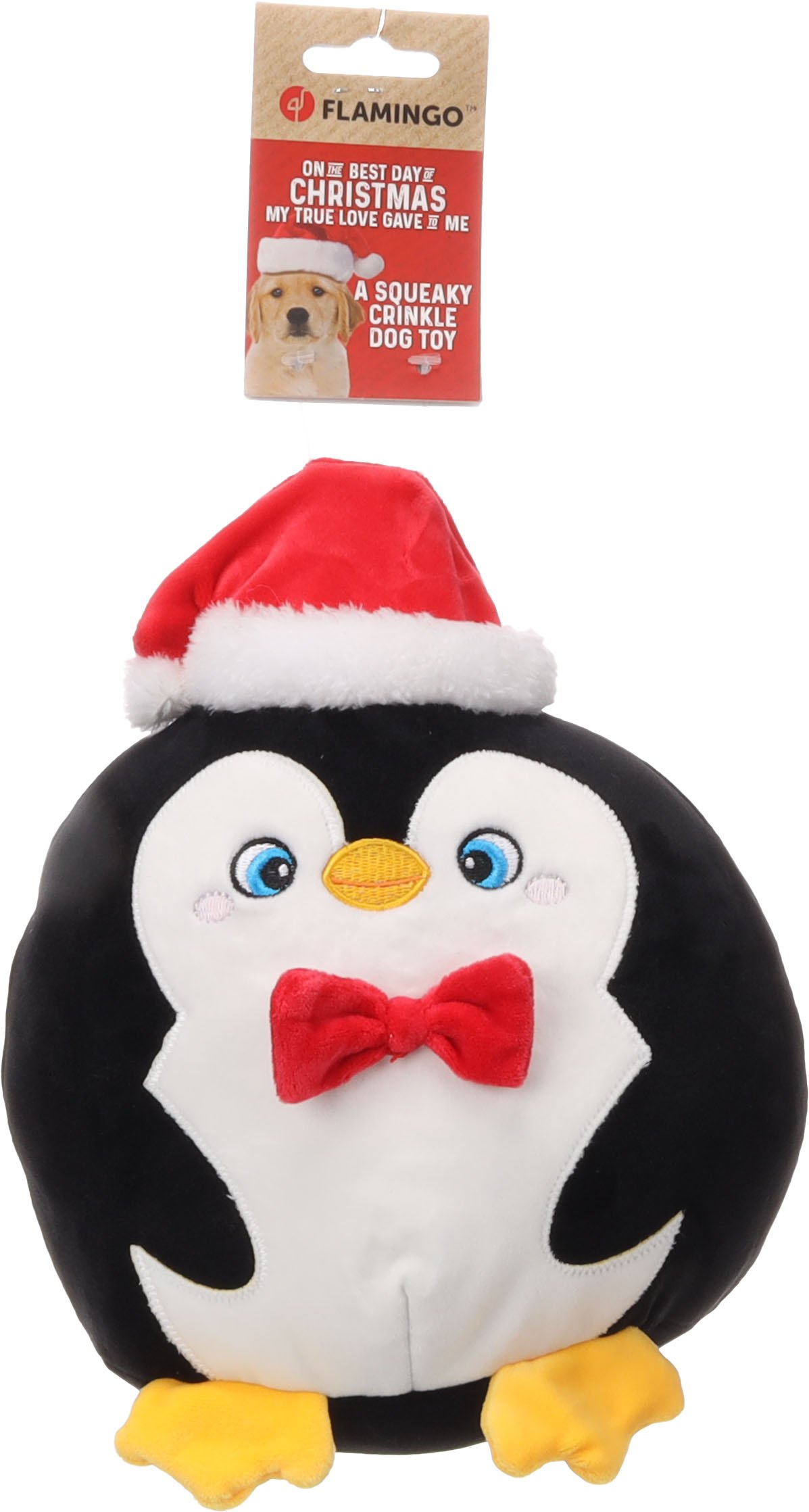 Flamingo Tučňák Bollo Vánoční hračka pro psy 25cm