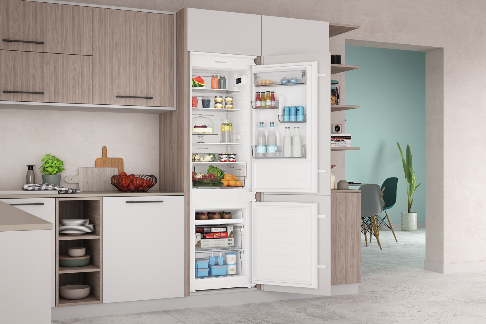 Indesit Lednička s mrazákem INC18T112