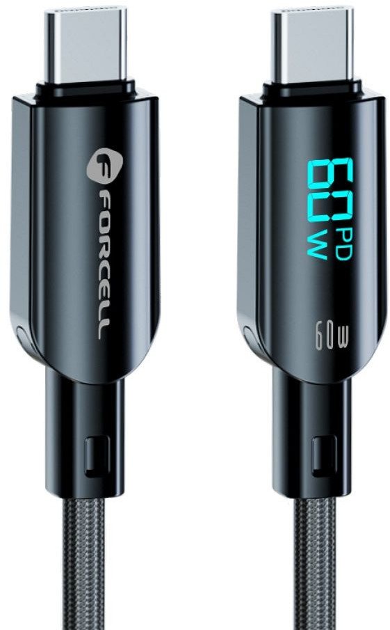 ForCell Kabel USB-C - USB-C 1,2 m černý