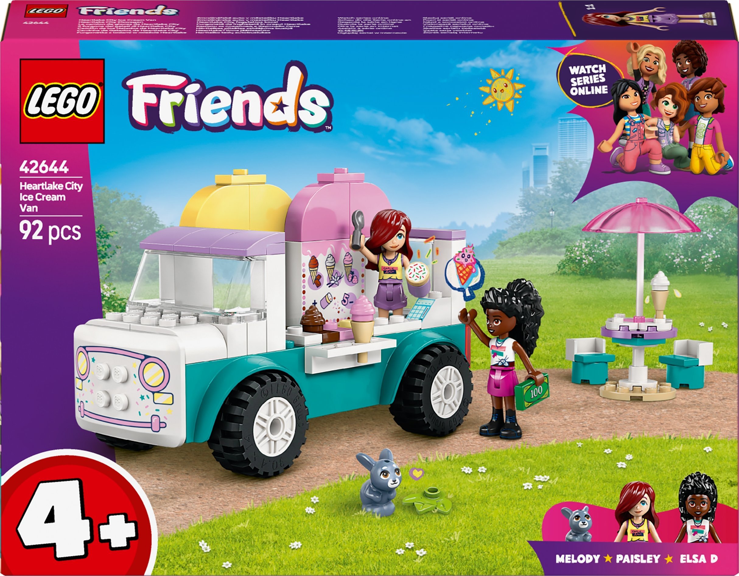Stavebnice LEGO 42644 Friends zmrzlinové auto v Heartlake City