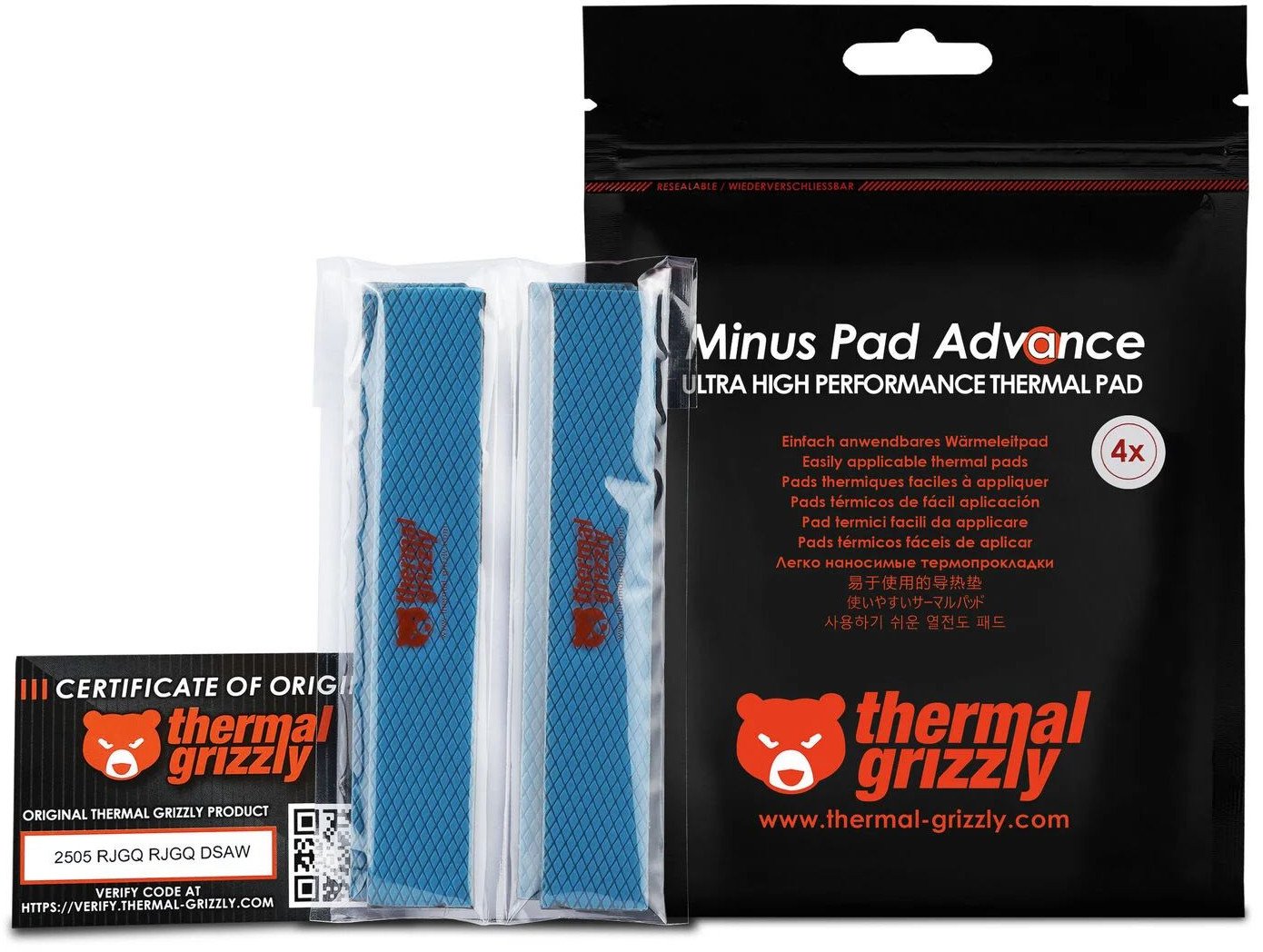 Thermal Grizzly Minus Pad Advance - 120x20x0,5 mm, tepelné podložky