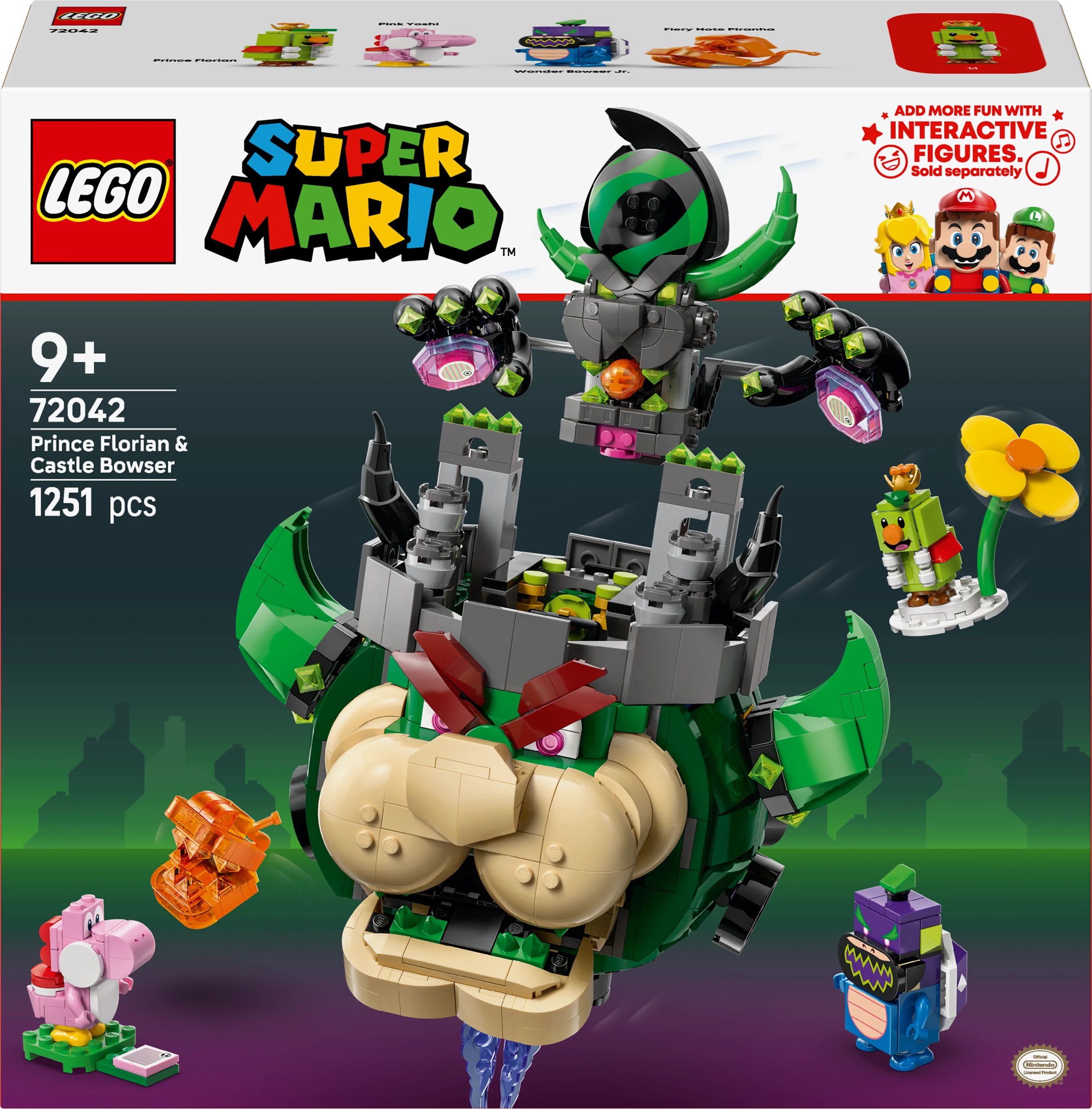 LEGO Super Mario Princ Florian a hrad Bowser 72042