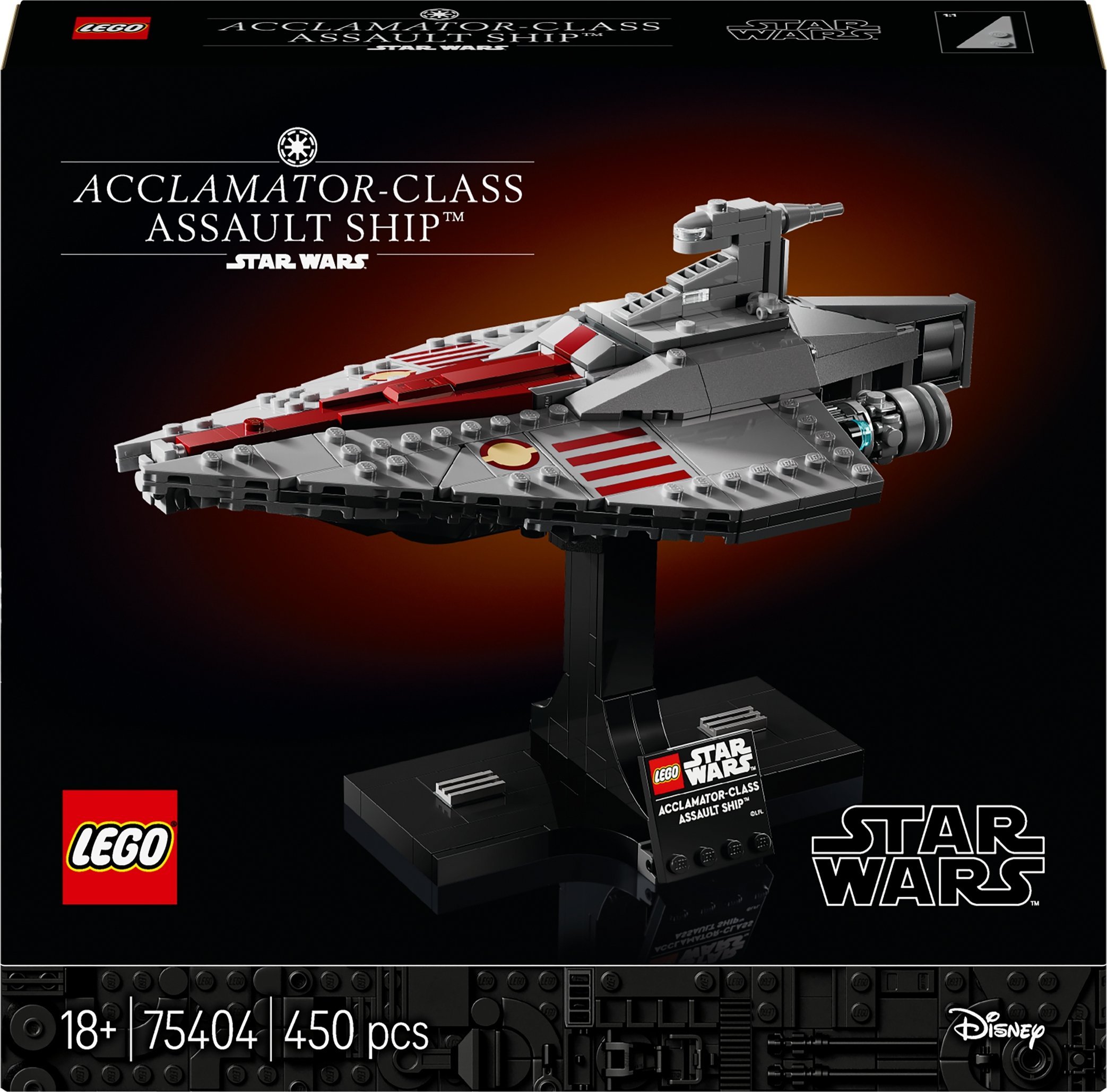 LEGO 75404 Útočná loď třídy LEGO Star Wars Acclamator, stavebnice