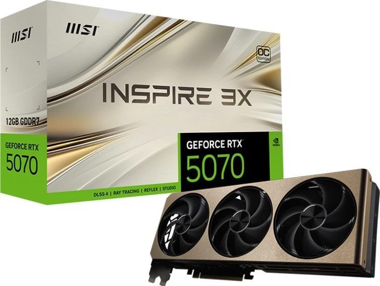 MSI GeForce RTX 5070 12G INSPIRE 3X OC, grafická karta