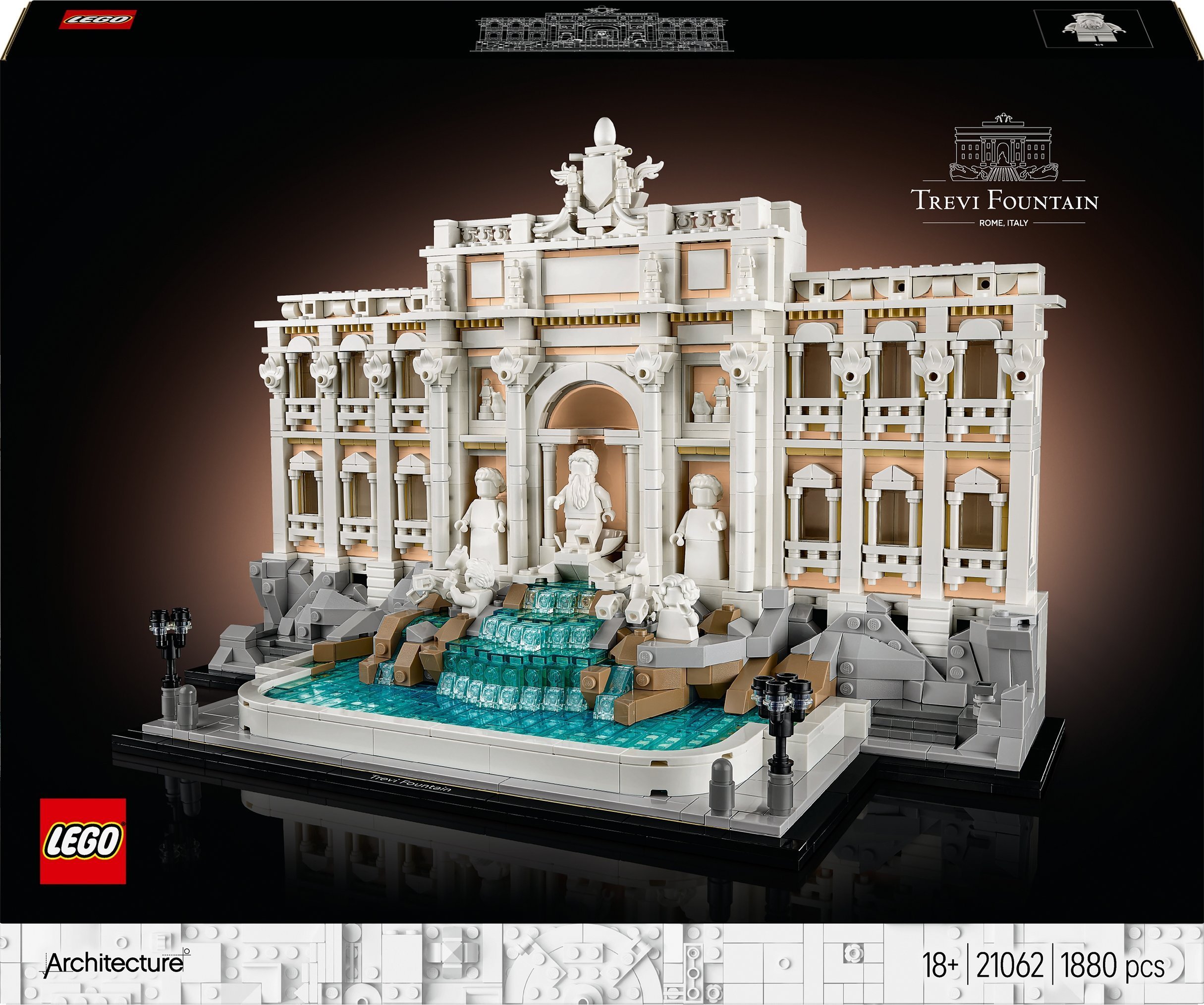 LEGO 21062 Architecture Fontána di Trevi, stavebnice