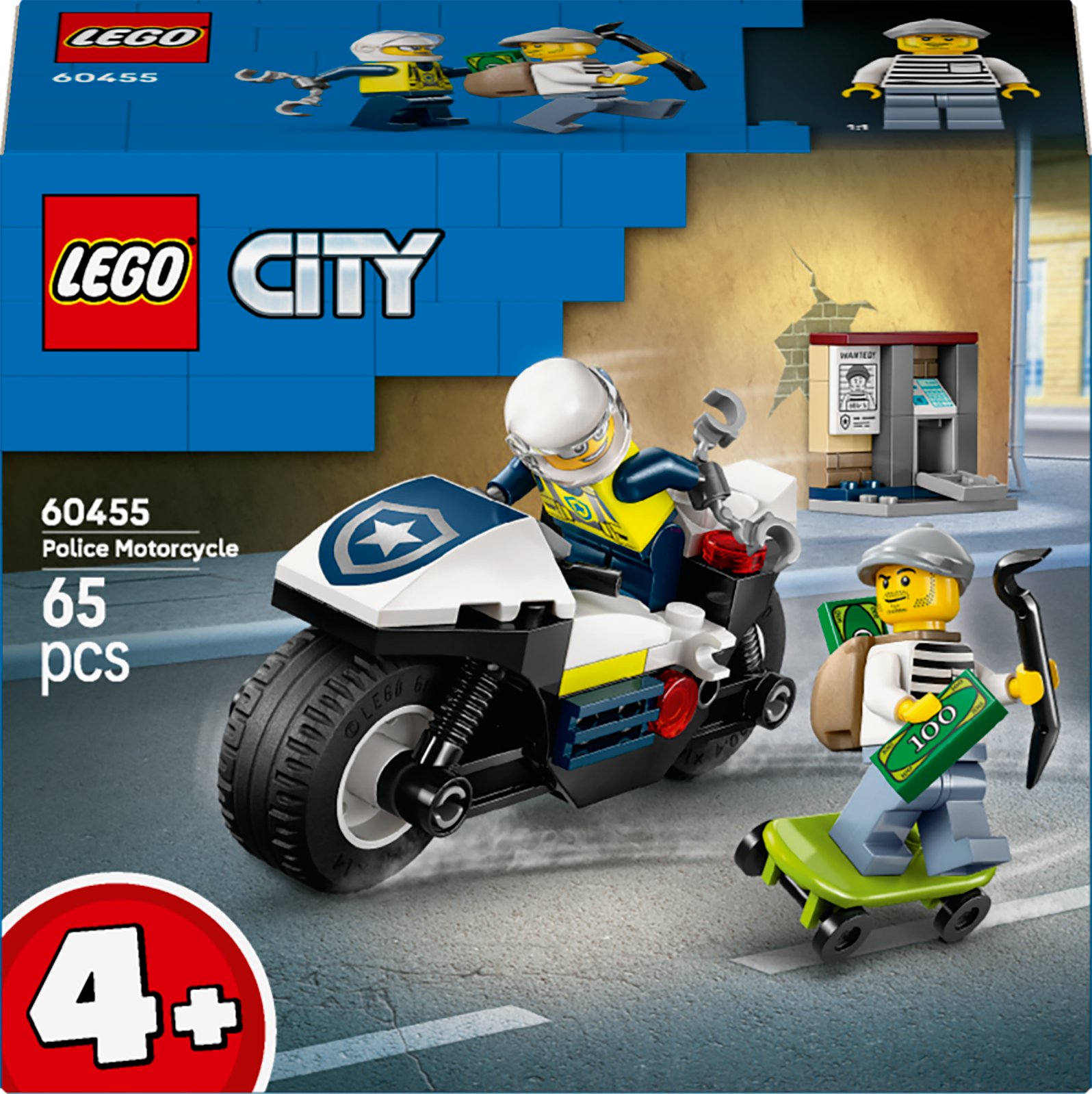 LEGO CITY 60455 Policejní honička na motocyklu