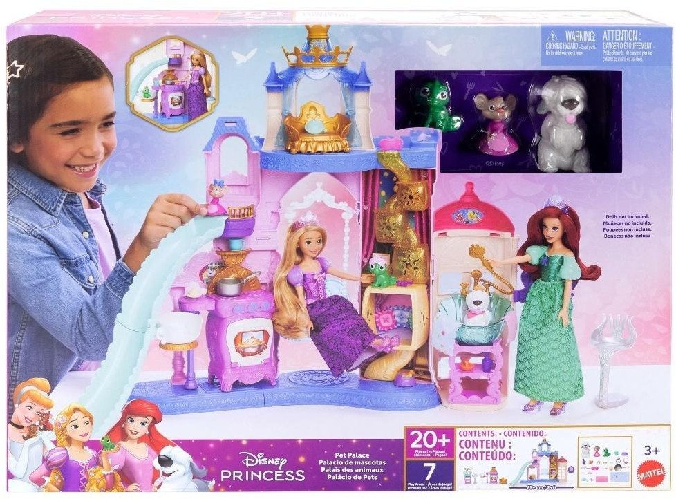 Mattel Disney princezny Domeček pro panenky Palác mazlíčků