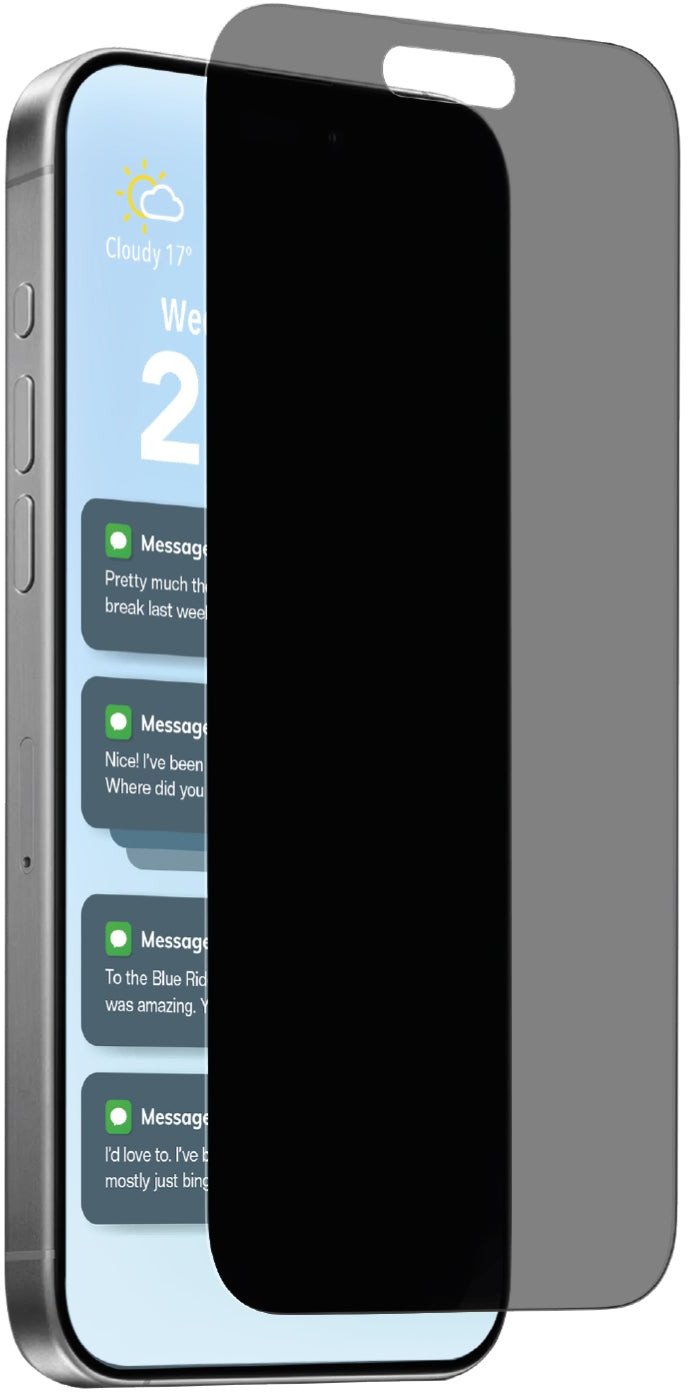 Puro Tvrzené sklo Privacy pro iPhone 17 / iPhone 17 Pro / iPhone 16