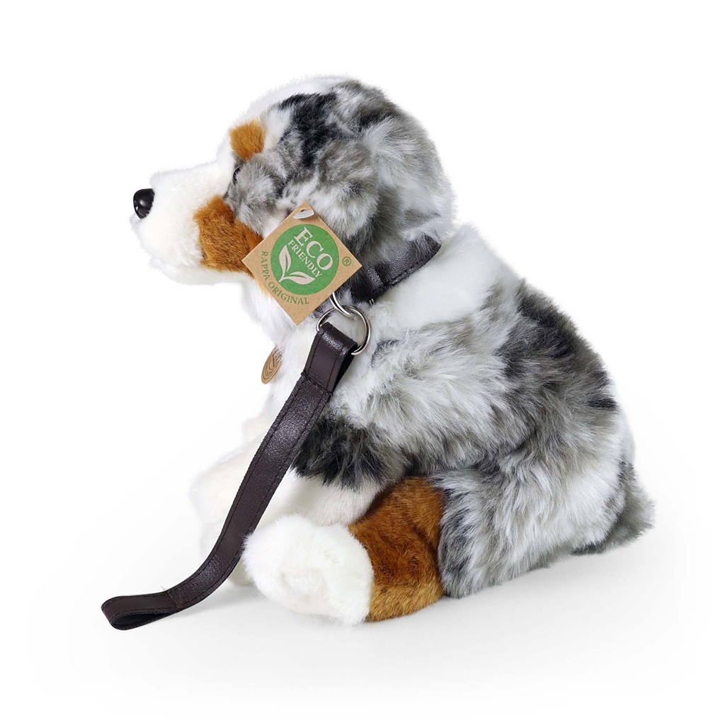 Rappa Plyšový pes australský ovčák sedící 27 cm ECO-FRIENDLY