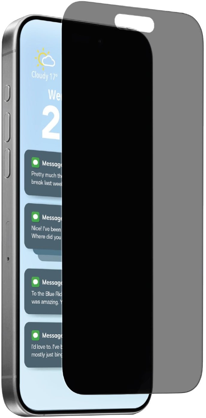 Puro Tvrzené sklo Privacy pro iPhone 17 / iPhone 17 Pro / iPhone 16