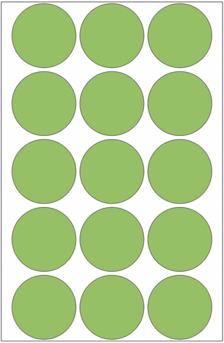 Herma nalepky zelene okruhle 32 32 listov 111x170 480 kusov 2275