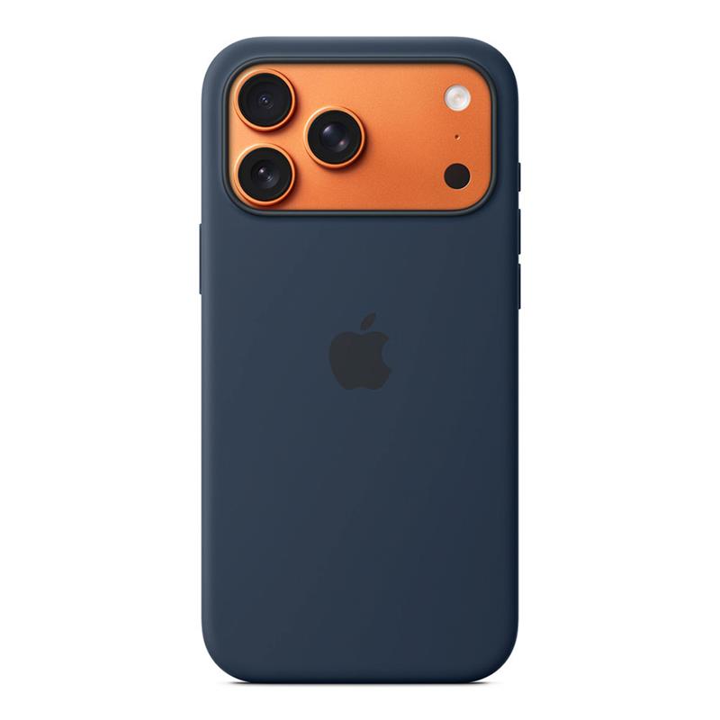 iPhone 17 Pro Max Silicone Case with MS–Midnight