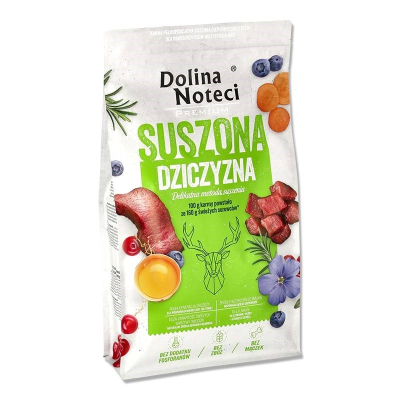 DOLINA NOTECI Prémiová zvěřina - sušené krmivo pro psy - 9 kg