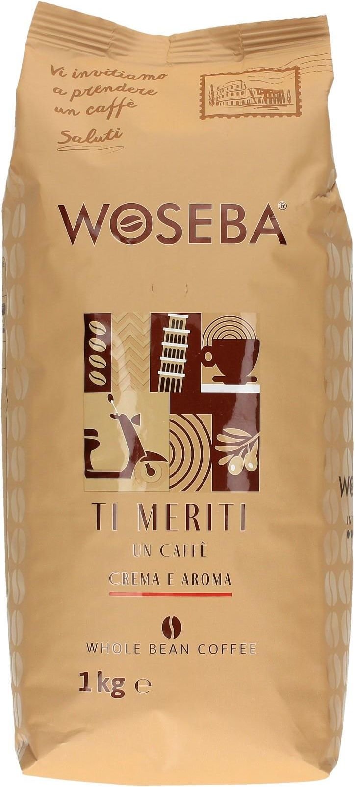 Woseba Ti Meriti Crema e Aroma zrnková káva 1 kg