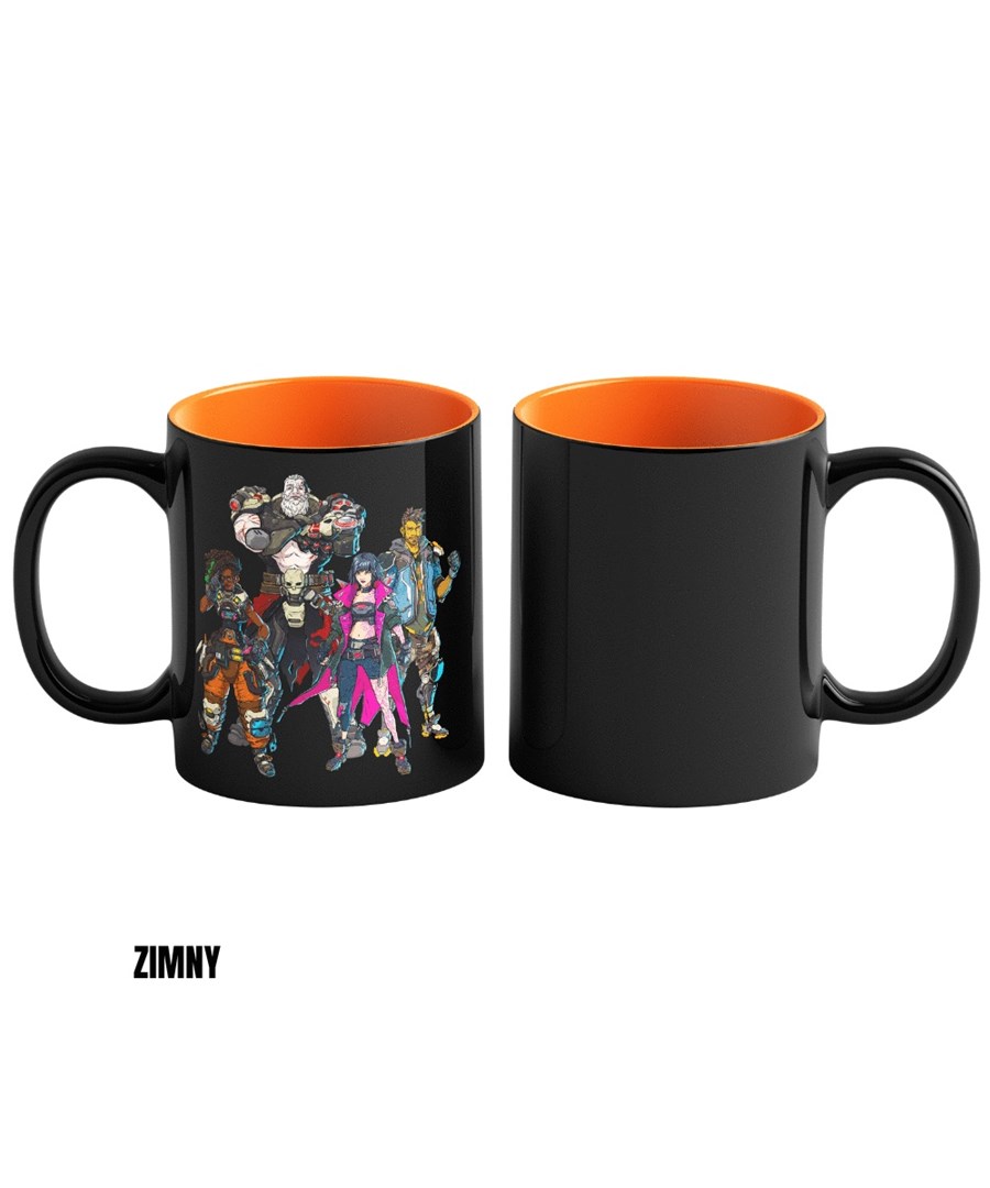 Hrnek pro odhalení tepla Good Loot Borderlands 4 - Vault Keeper Glitch 450 ml Černá, Oranžová