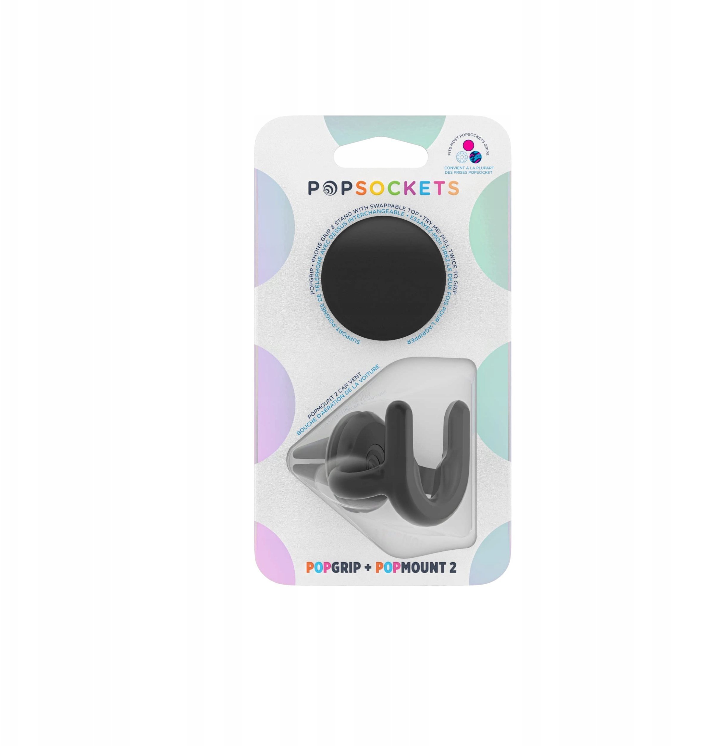 PopSockets Car Vent 2 + PopGrip černý