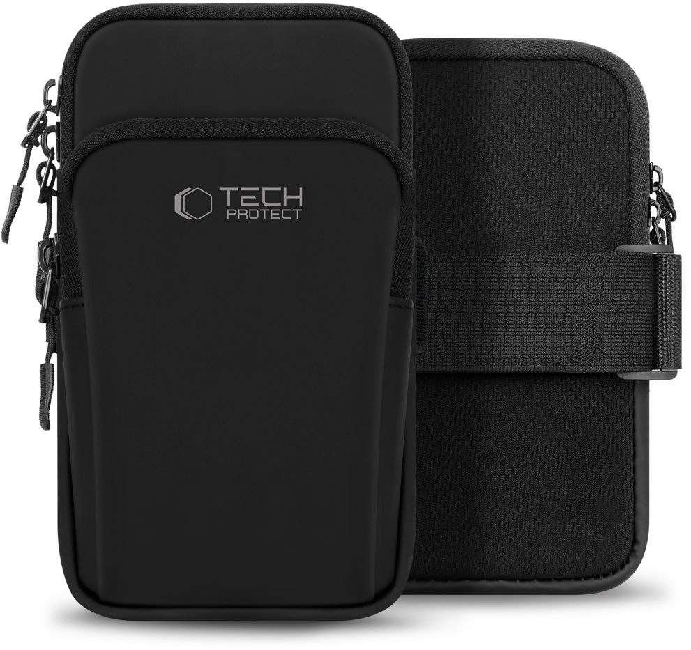 4kom.pl Univerzální sportovní náramek Tech-Protect M7, černá/černá