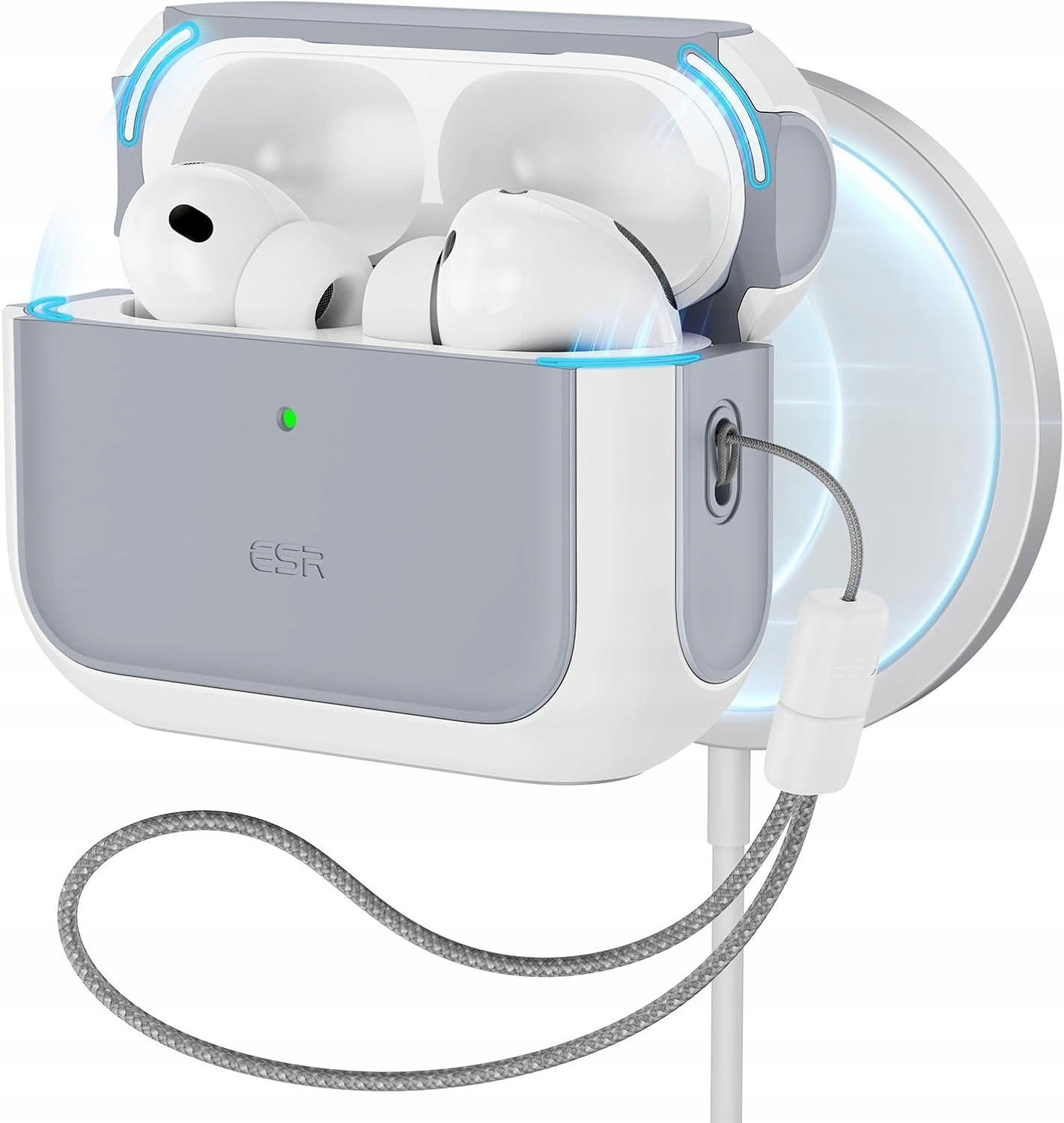 ESR ORBIT HALOLOCK MAGSAFE APPLE AIRPODS PRO 3 BÍLÁ