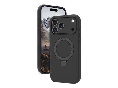 dbramante1928 Iceland Ultra - Zadní kryt pro mobilní telefon - drsný povrch - stojan - kompatibilita s MagSafe - D3O, plast - cerná