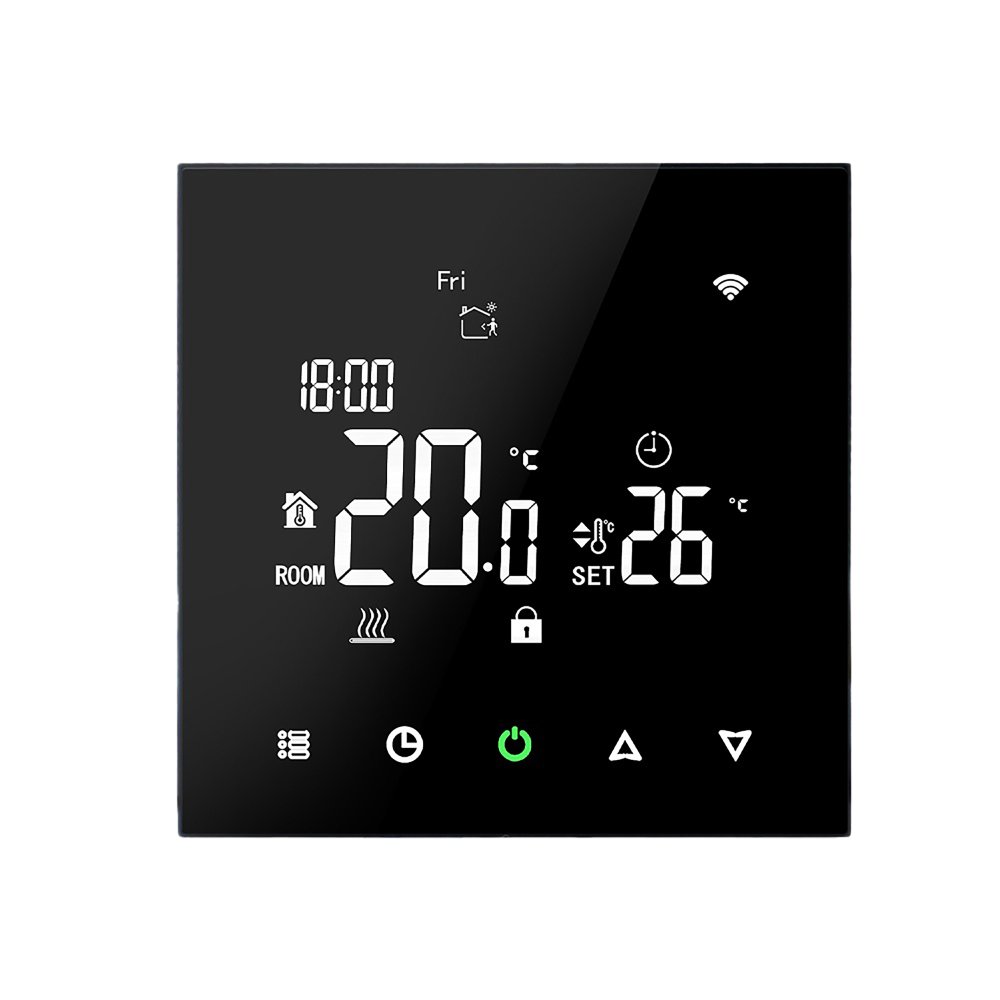 WIFI pokojový termostat pro spínání plynových i elektrických kotlů PT740B-NP WIFI černý